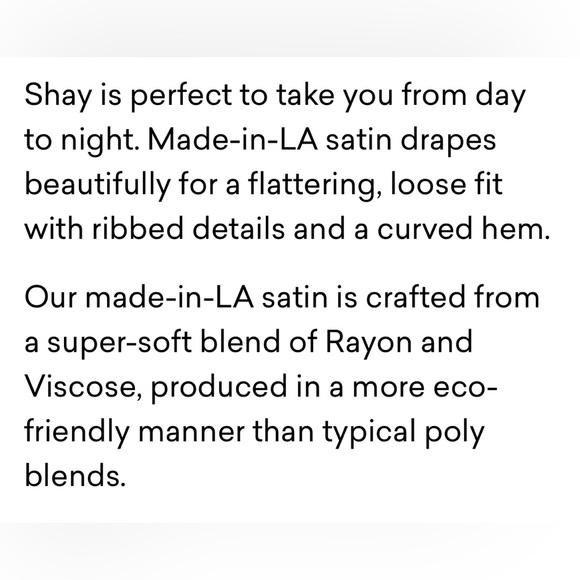 NWOT Michael Stars Satin top - Picture 3 of 12